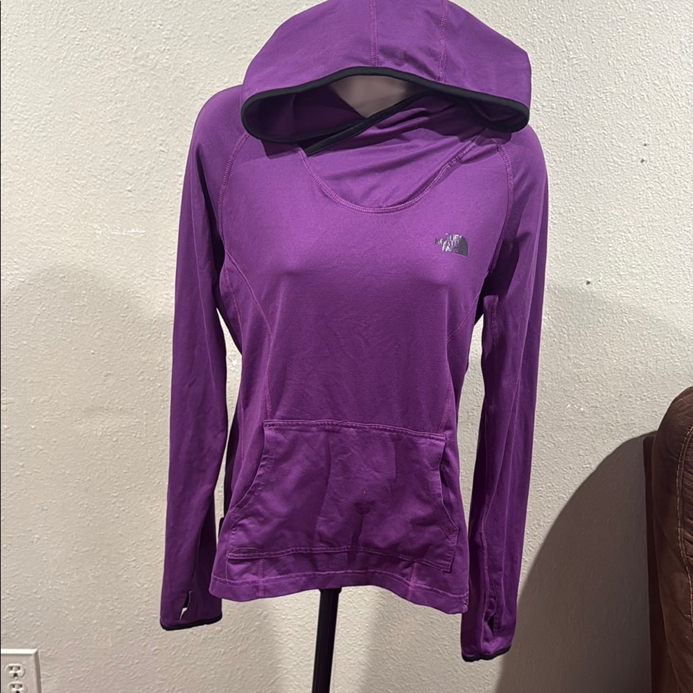 The North Face Purple Long Sleeve Relaxed Hoodie